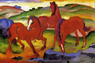 Red Horses Franz Marc